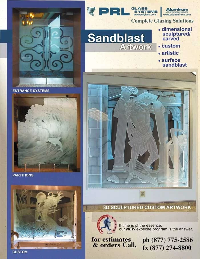 Sandblasted Glass Designs